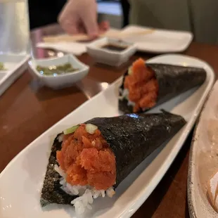Spicy Tuna Handrolls