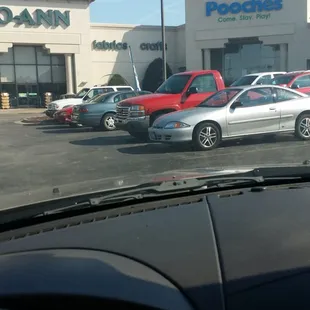 It's in the back of the shopping center. Has a huge sign and is easy to find.