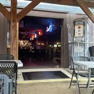 the entrance