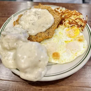 Chicken Fried Steak and Eggs