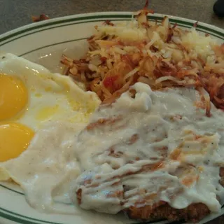 Chicken Fried Steak and Eggs