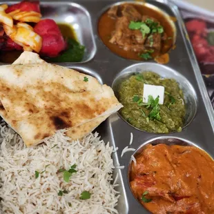 No lunch buffet but thali plates is offered in replace.