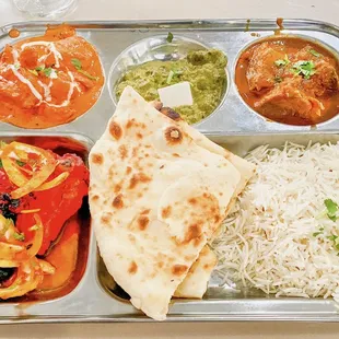Thali lunch combo $14.99 .