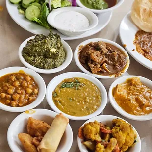 a variety of dishes