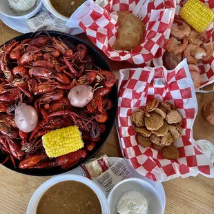 Crawfish, Fried Pickles, &amp; more