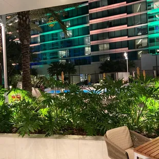 outside