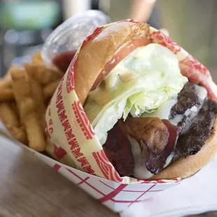 The Deep End with lettuce, tomato, and onion added