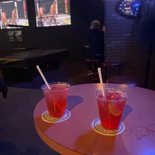 Good drinks and ufc fights.