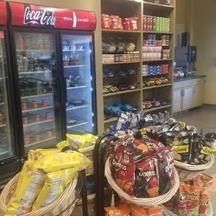 Snacks and drinks