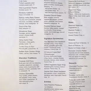 All Day Menu - September 2020