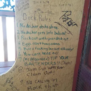 Deck rules