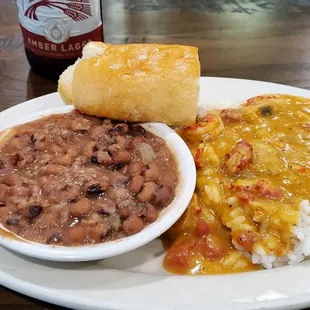 Crawfish Etouffee with Black-eyed Peas