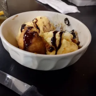 Fried Oreo and Ice cream