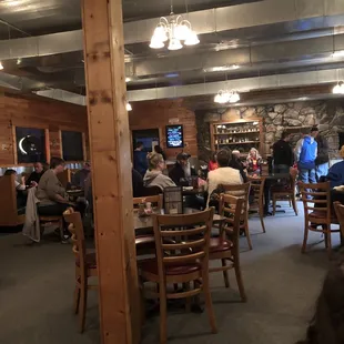 people eating in the dining room