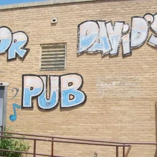 The back entrance for the bands...