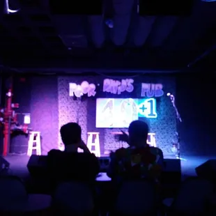 Third row center at Poor David's