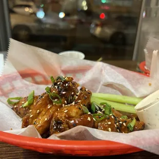 Sticky Sesame Wings