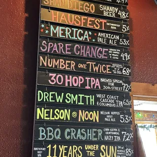 Beer list Sept 2023