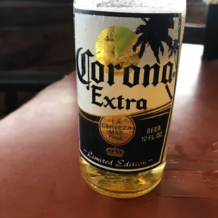 a bottle of corona extra