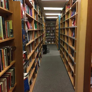 Deep hallways of used, but awesome books!