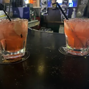 Amazing vodka cranberry. Normally the color says there&apos;s more alcohol but he fooled us.