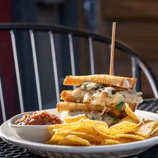 a plate of food on a table