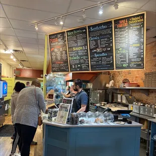 Poor Richard's restaurant counter