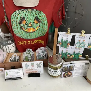 Cute stickers and earrings