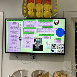 The menu