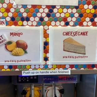 a variety of cheesecakes