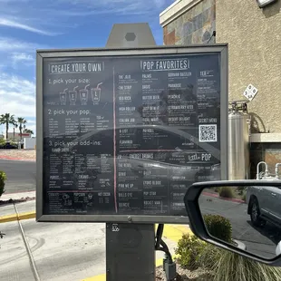 The menu
