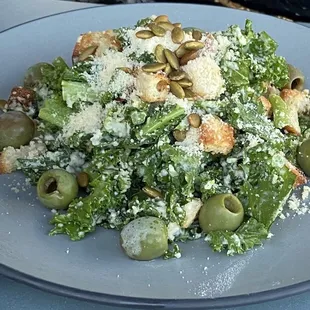 Kale Caesar salad.