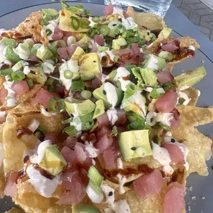 Won ton nachos
