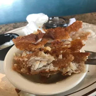 The fish was overcooked