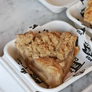 Pear Frangipane Crumble - Slice
