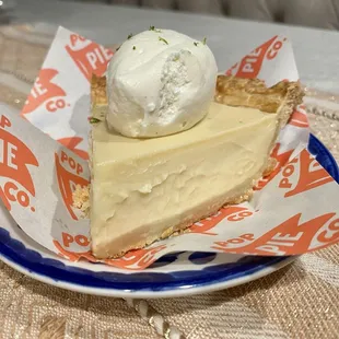 Key Lime Pie - super good. Not tart and not too sweet.