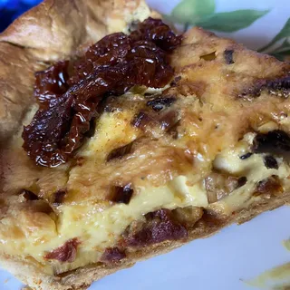 (D) Mushroom & Leek Quiche (Veg) - One Slice