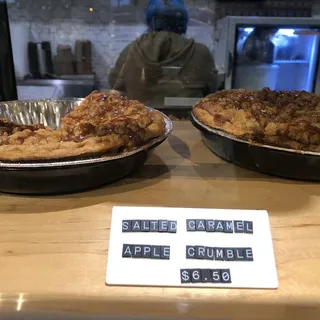 (D) Salted Caramel Apple Crumble - Slice