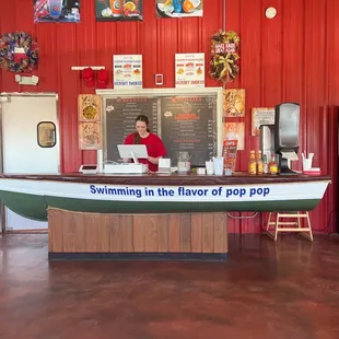 The register and menue