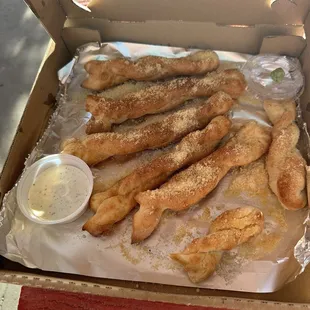 Hot Parmesan Bread sticks