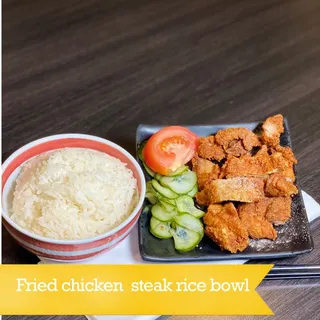 6. Fried Chicken Steak Rice Bowl