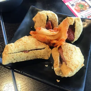 Fried Stinky Tofu with Sausage