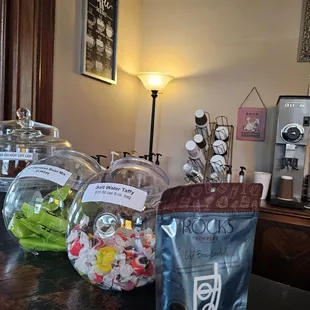 a variety of coffees