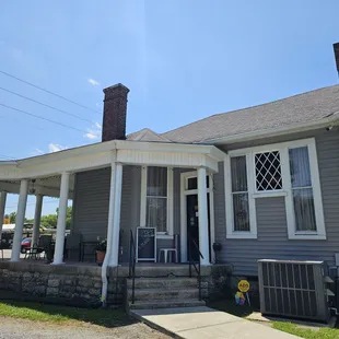 the front of the house