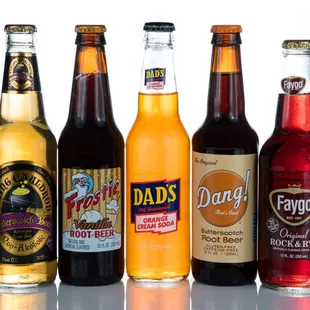 a variety of bottles