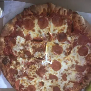 This was  extra large pepperoni  extra cheese  didn't get any other pictures