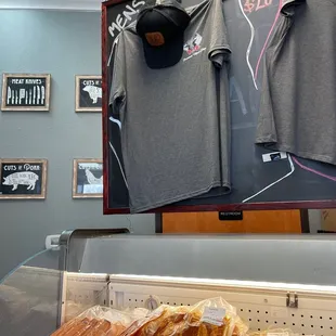 t - shirts on display