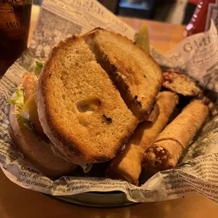 Smoked Turkey BLT with Mozz Sticks