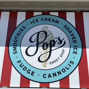 A neighborhood sweet shop serving Blue Bell ice cream!