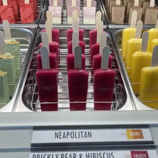 a variety of pops on display